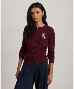 LAUREN RALPH LAUREN / ローレン ラルフ ローレン カーディガン・ボレロ | ケーブルニット コットン カーディガン