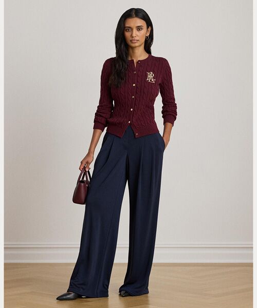 LAUREN RALPH LAUREN / ローレン ラルフ ローレン カーディガン・ボレロ | ケーブルニット コットン カーディガン | 詳細2