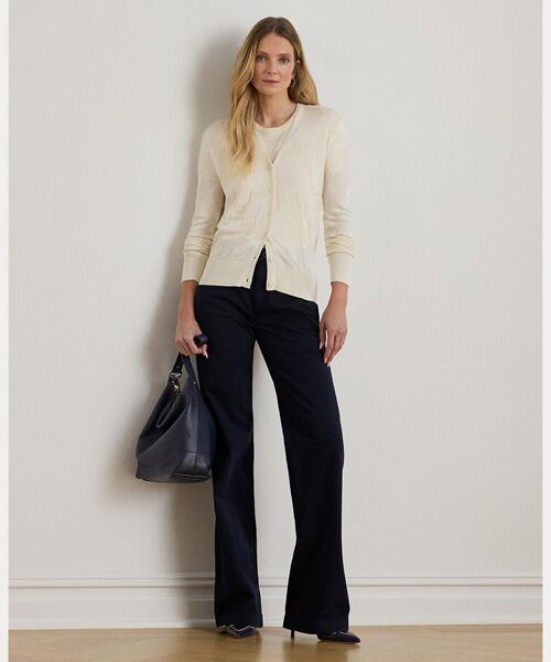 LAUREN RALPH LAUREN / ローレン ラルフ ローレン カーディガン・ボレロ | ベルティングモチーフ Vネック カーディガン | 詳細2