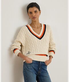 LAUREN RALPH LAUREN / ローレン ラルフ ローレン ニット・セーター | ケーブルニット コットン クリケット セーター