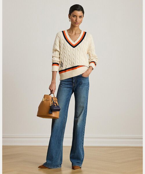 LAUREN RALPH LAUREN / ローレン ラルフ ローレン ニット・セーター | ケーブルニット コットン クリケット セーター | 詳細2