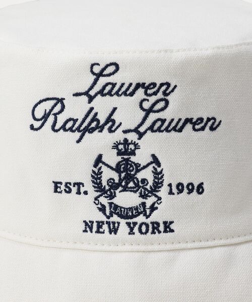 LAUREN RALPH LAUREN / ローレン ラルフ ローレン ハット | エンブロイダリークレスト コットン バケット ハット | 詳細2