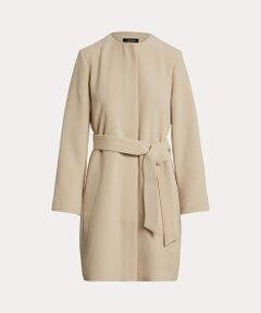 LAUREN RALPH LAUREN / ローレン ラルフ ローレン その他アウター | ベルテッド クレープ クルーネック コート
