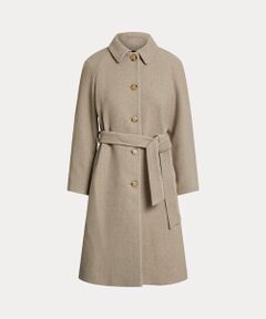 LAUREN RALPH LAUREN / ローレン ラルフ ローレン その他アウター | ベルテッド ウールブレンド ヘリンボーン コート