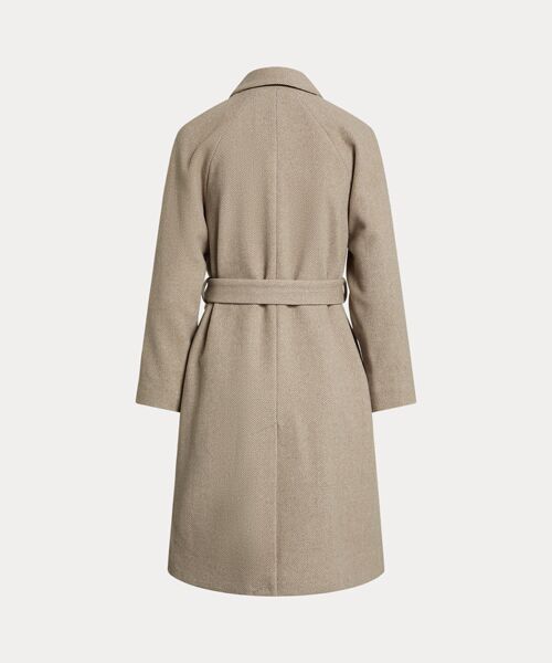 LAUREN RALPH LAUREN / ローレン ラルフ ローレン その他アウター | ベルテッド ウールブレンド ヘリンボーン コート | 詳細1