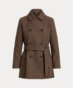 LAUREN RALPH LAUREN / ローレン ラルフ ローレン その他アウター | チェックド ダブルブレステッド ウールブレンド コート