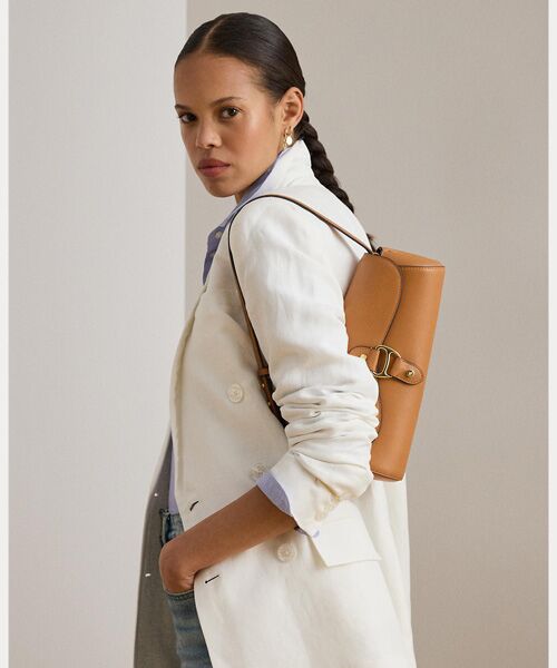 LAUREN RALPH LAUREN / ローレン ラルフ ローレン ショルダーバッグ | レザー ミディアム Tasha イーストウエスト バッグ | 詳細6