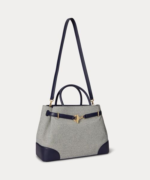 LAUREN RALPH LAUREN / ローレン ラルフ ローレン ショルダーバッグ | クロスダイド キャンバス ラージ Blaike サッチェル | 詳細1