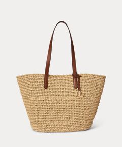 LAUREN RALPH LAUREN / ローレン ラルフ ローレン トートバッグ | クロシェイド ストロー ラージ Lainey トート バッグ