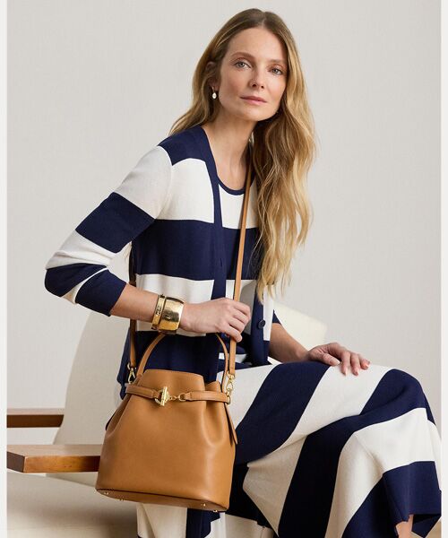 LAUREN RALPH LAUREN / ローレン ラルフ ローレン ショルダーバッグ | レザー ミディアム Blaike バケット バッグ | 詳細5