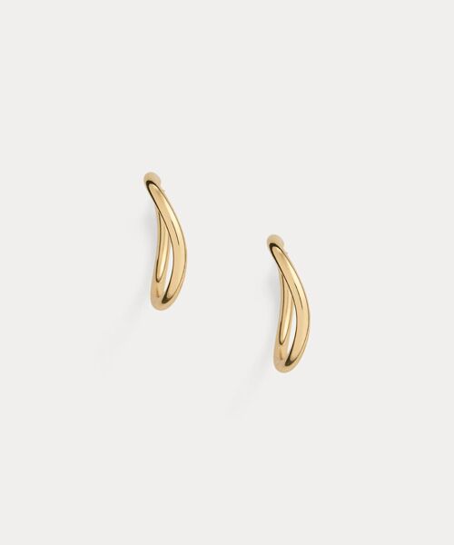 LAUREN RALPH LAUREN / ローレン ラルフ ローレン ピアス・イヤリング | ゴールドプレーテッド スカルプチュラル フープ ピアス（710イエロー）