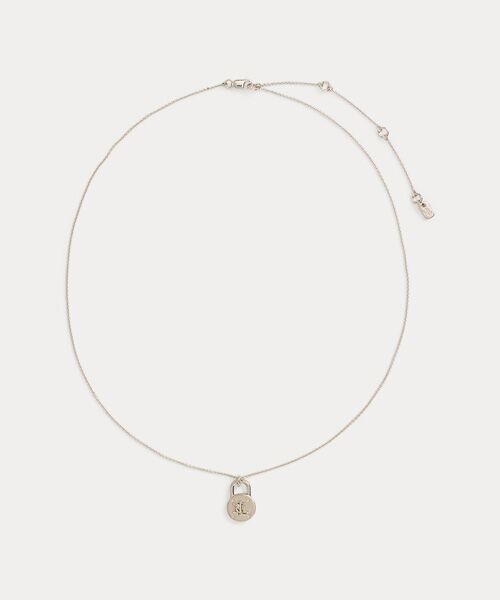 LAUREN RALPH LAUREN / ローレン ラルフ ローレン ネックレス・ペンダント・チョーカー | スターリング シルバー パドロック ペンダント ネックレス（040グレー）