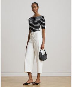 LAUREN RALPH LAUREN / ローレン ラルフ ローレン デニムパンツ | ハイライズ ワイドレッグ クロップド ジーンズ
