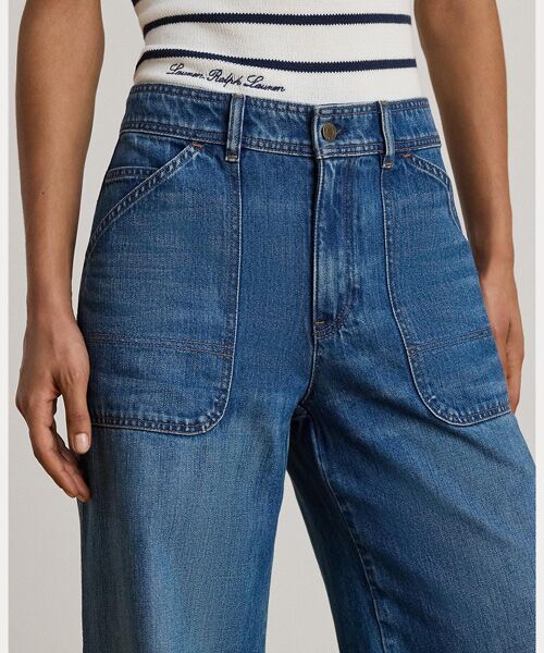 LAUREN RALPH LAUREN / ローレン ラルフ ローレン デニムパンツ | ハイライズ ワイドレッグ ジーンズ | 詳細5