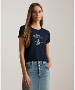 LAUREN RALPH LAUREN / ローレン ラルフ ローレン Tシャツ | エンブロイダリークレスト ジャージー Tシャツ
