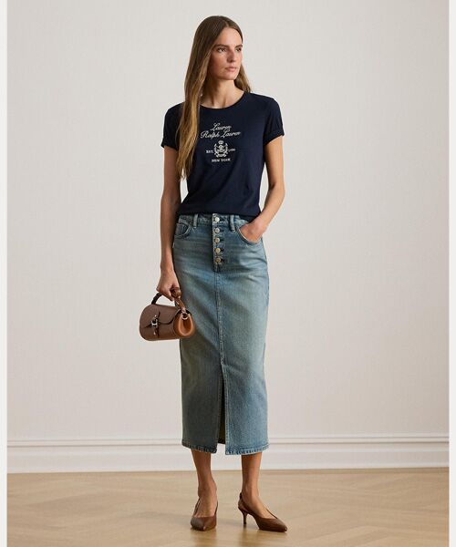 LAUREN RALPH LAUREN / ローレン ラルフ ローレン Tシャツ | エンブロイダリークレスト ジャージー Tシャツ | 詳細2