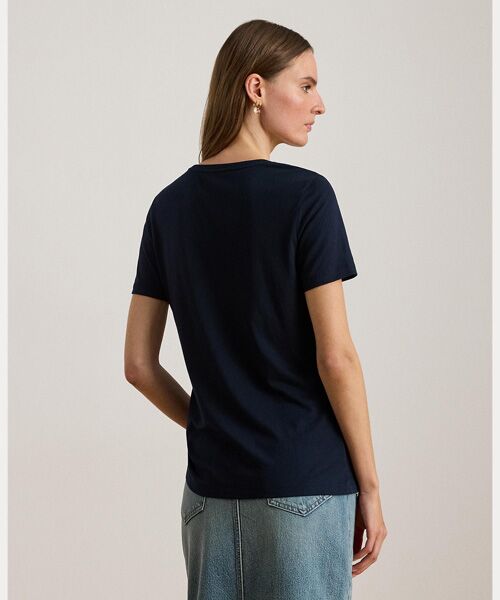 LAUREN RALPH LAUREN / ローレン ラルフ ローレン Tシャツ | エンブロイダリークレスト ジャージー Tシャツ | 詳細3