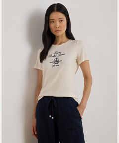 LAUREN RALPH LAUREN / ローレン ラルフ ローレン Tシャツ | エンブロイダリークレスト ジャージー Tシャツ