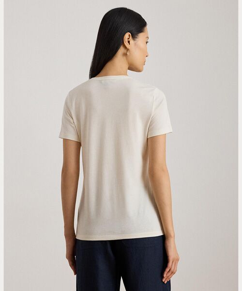 LAUREN RALPH LAUREN / ローレン ラルフ ローレン Tシャツ | エンブロイダリークレスト ジャージー Tシャツ | 詳細3