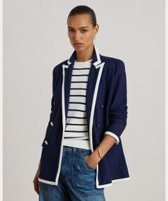 LAUREN RALPH LAUREN / ローレン ラルフ ローレン テーラードジャケット | ツートーン ダブルブレステッド ピケ ブレザー