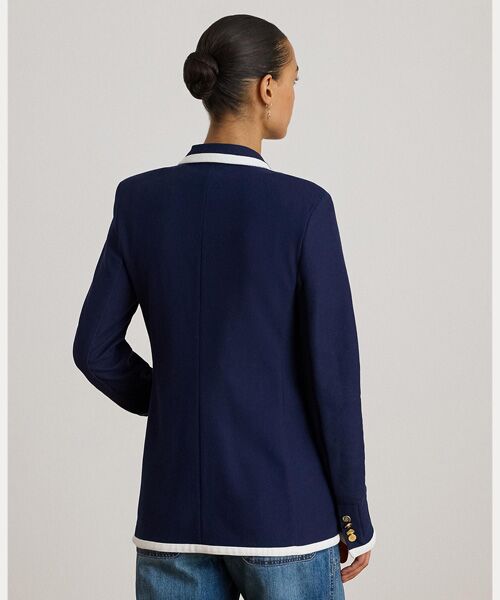 LAUREN RALPH LAUREN / ローレン ラルフ ローレン テーラードジャケット | ツートーン ダブルブレステッド ピケ ブレザー | 詳細3