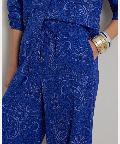 LAUREN RALPH LAUREN / ローレン ラルフ ローレン その他パンツ | ペイズリー クレープ ワイドレッグ パンツ | 詳細4