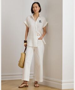 LAUREN RALPH LAUREN / ローレン ラルフ ローレン チノ・ワークパンツ | ストレッチ チノ ワイドレッグ クロップド パンツ