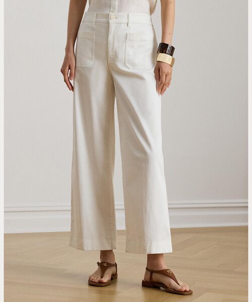 LAUREN RALPH LAUREN / ローレン ラルフ ローレン チノ・ワークパンツ | ストレッチ チノ ワイドレッグ クロップド パンツ | 詳細2
