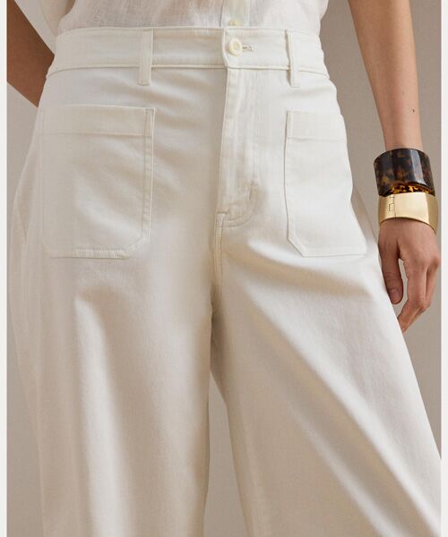 LAUREN RALPH LAUREN / ローレン ラルフ ローレン チノ・ワークパンツ | ストレッチ チノ ワイドレッグ クロップド パンツ | 詳細4
