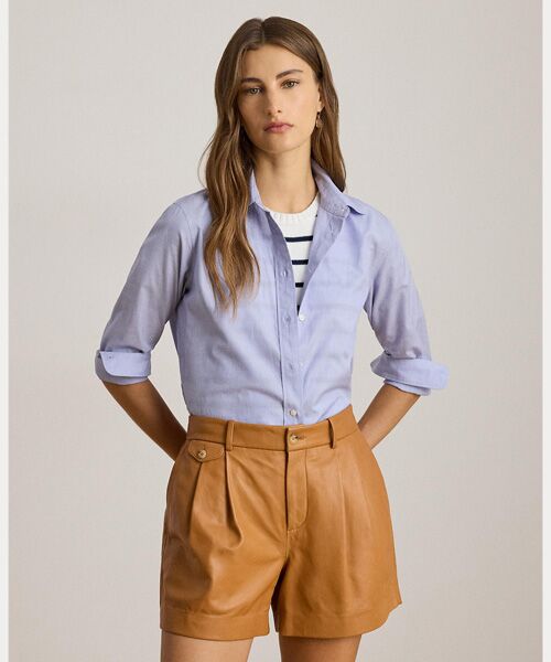 LAUREN RALPH LAUREN / ローレン ラルフ ローレン シャツ・ブラウス | クラシック フィット コットン シャツ（400ブルー）