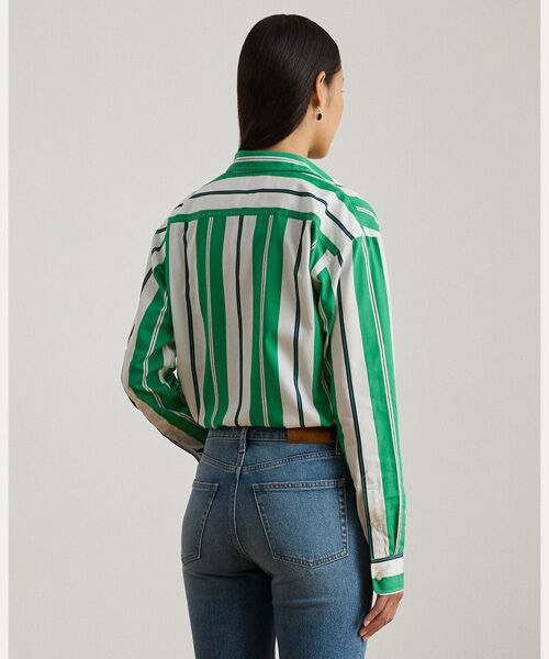 LAUREN RALPH LAUREN / ローレン ラルフ ローレン シャツ・ブラウス | リラックス フィット ストライプド ブロードクロス シャツ | 詳細3