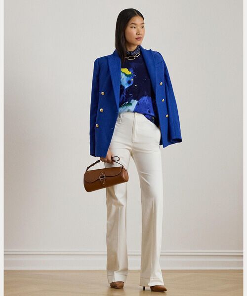 LAUREN RALPH LAUREN / ローレン ラルフ ローレン ニット・セーター | アブストラクトモチーフ コットンブレンド セーター | 詳細2