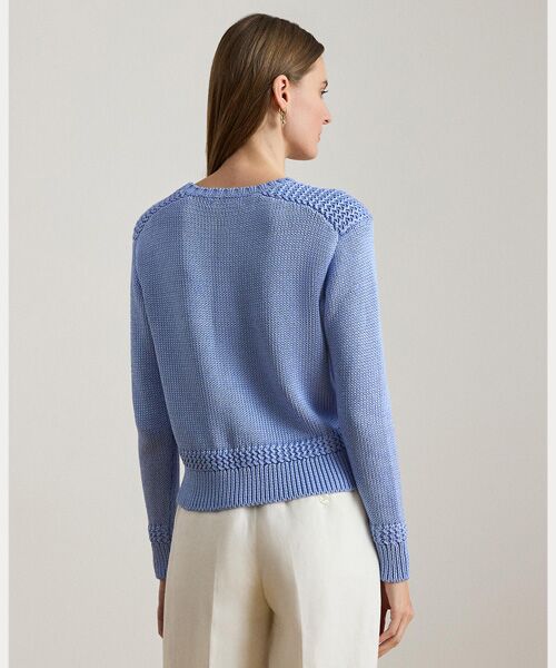 LAUREN RALPH LAUREN / ローレン ラルフ ローレン ニット・セーター | コットンブレンド クルーネック セーター | 詳細3