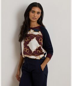 LAUREN RALPH LAUREN / ローレン ラルフ ローレン ニット・セーター | エクエステリアンプリント コットンブレンド セーター