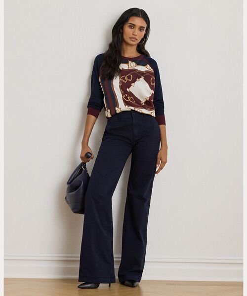 LAUREN RALPH LAUREN / ローレン ラルフ ローレン ニット・セーター | エクエステリアンプリント コットンブレンド セーター | 詳細2