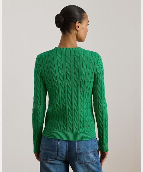 LAUREN RALPH LAUREN / ローレン ラルフ ローレン ニット・セーター | エンブロイダリークレスト ケーブルニット セーター | 詳細3