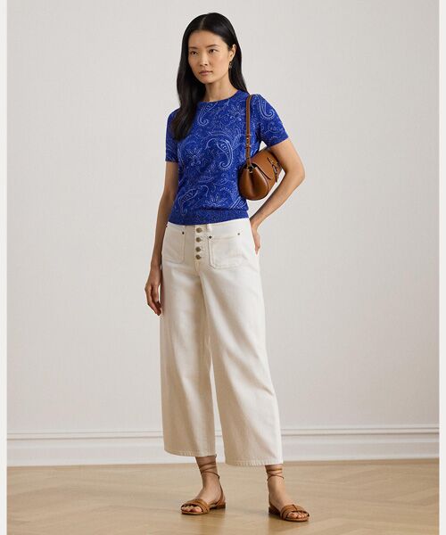 LAUREN RALPH LAUREN / ローレン ラルフ ローレン ニット・セーター | ペイズリー ショートスリーブ セーター | 詳細2