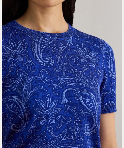LAUREN RALPH LAUREN / ローレン ラルフ ローレン ニット・セーター | ペイズリー ショートスリーブ セーター | 詳細4