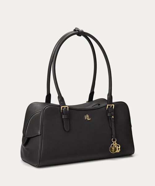 LAUREN RALPH LAUREN / ローレン ラルフ ローレン ハンドバッグ | レザー ラージ Marcy ジップ サッチェル | 詳細1