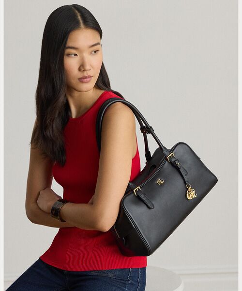 LAUREN RALPH LAUREN / ローレン ラルフ ローレン ハンドバッグ | レザー ラージ Marcy ジップ サッチェル | 詳細5