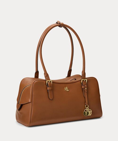 LAUREN RALPH LAUREN / ローレン ラルフ ローレン ハンドバッグ | レザー ラージ Marcy ジップ サッチェル | 詳細1