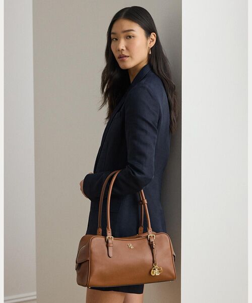 LAUREN RALPH LAUREN / ローレン ラルフ ローレン ハンドバッグ | レザー ラージ Marcy ジップ サッチェル | 詳細5