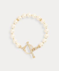 LAUREN RALPH LAUREN / ローレン ラルフ ローレン ブレスレット・バングル | ゴールドプレーテッド フェイクパール トグル ブレスレット