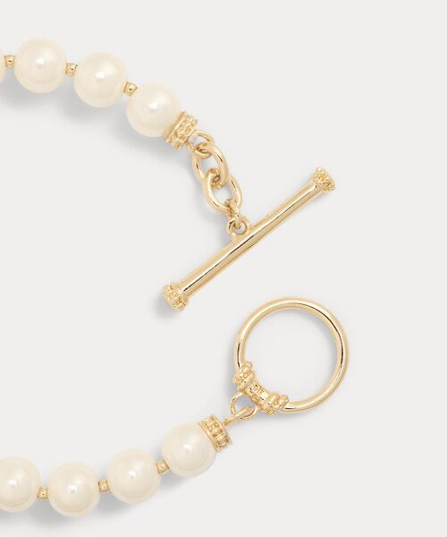LAUREN RALPH LAUREN / ローレン ラルフ ローレン ブレスレット・バングル | ゴールドプレーテッド フェイクパール トグル ブレスレット | 詳細1