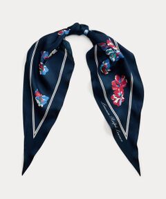 LAUREN RALPH LAUREN / ローレン ラルフ ローレン バンダナ・スカーフ | フローラル シルク ダイヤモンド スカーフ