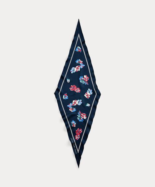 LAUREN RALPH LAUREN / ローレン ラルフ ローレン バンダナ・スカーフ | フローラル シルク ダイヤモンド スカーフ | 詳細1