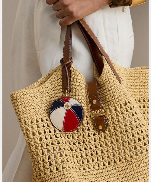 LAUREN RALPH LAUREN / ローレン ラルフ ローレン ポーチ | レザー スモール ビーチ ボール ポーチ | 詳細2