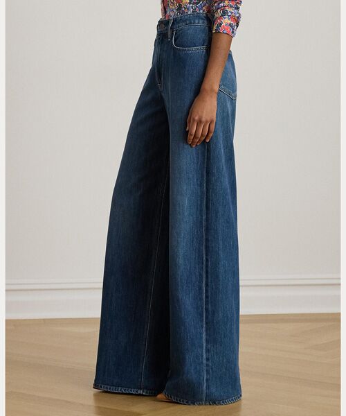 LAUREN RALPH LAUREN / ローレン ラルフ ローレン デニムパンツ | ハイライズ ワイドレッグ ジーンズ | 詳細3