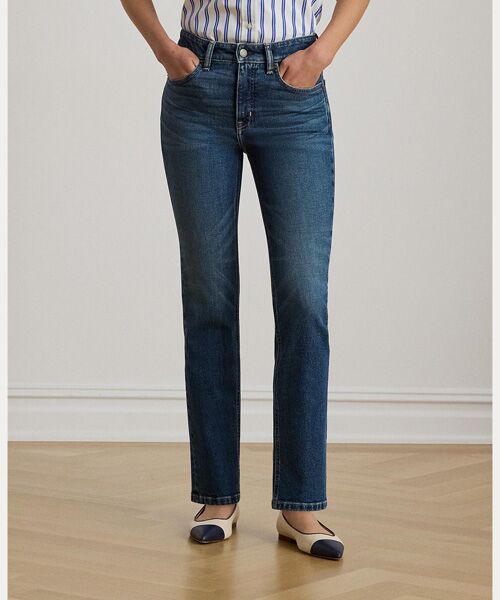 LAUREN RALPH LAUREN / ローレン ラルフ ローレン デニムパンツ | ハイライズ ストレート アンクル ジーンズ | 詳細2