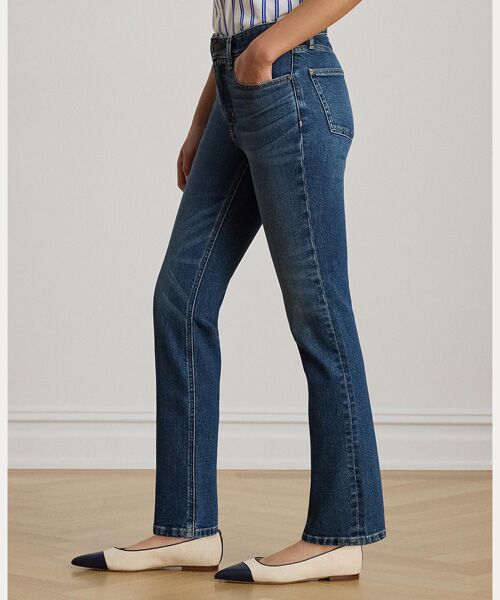 LAUREN RALPH LAUREN / ローレン ラルフ ローレン デニムパンツ | ハイライズ ストレート アンクル ジーンズ | 詳細3